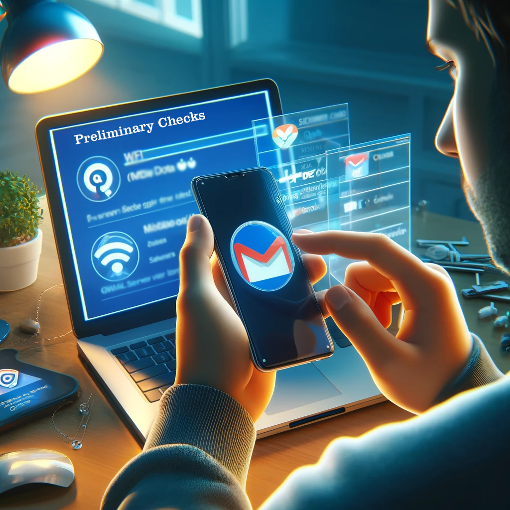 Preliminary Checks Before Troubleshooting Gmail App