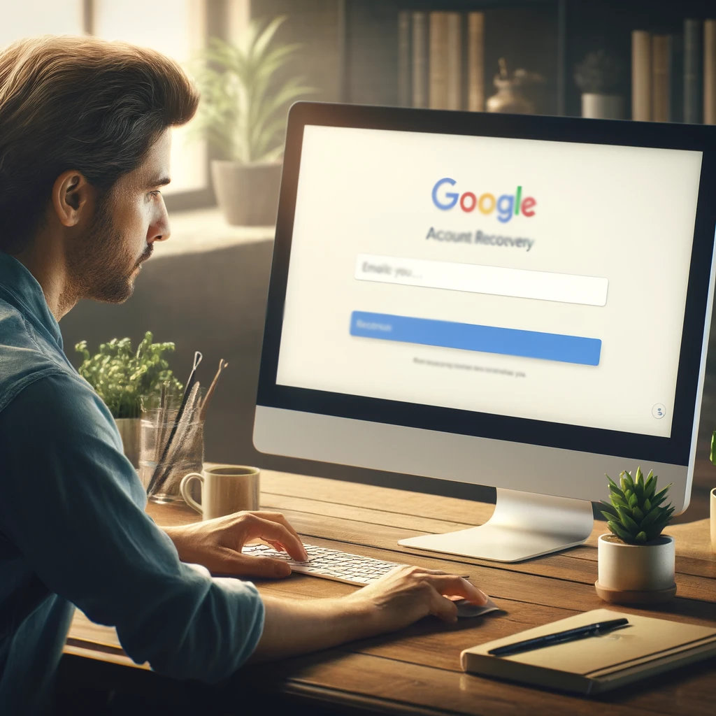 Using Account Recovery Page of Google