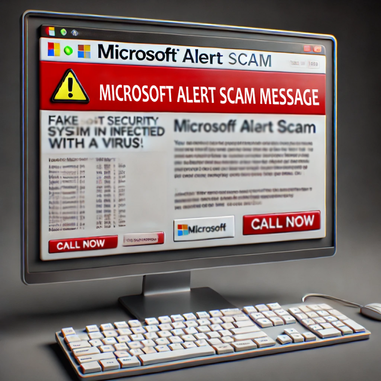 Microdot Message Microsoft Security Alert Pop up | Real Alert or Cyber Scam?