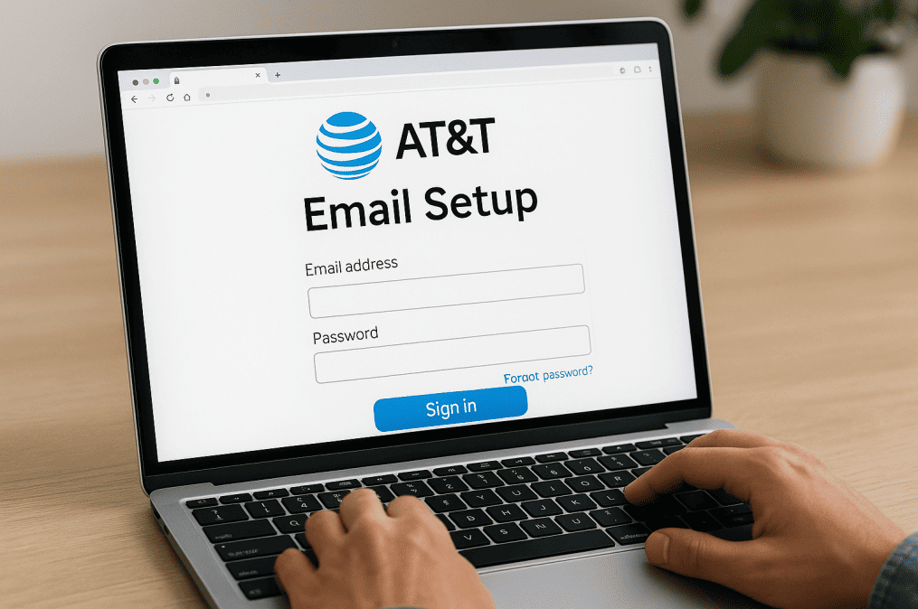 Steps for ATT Email Set up on a Web Browser